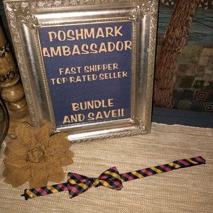 5/$25 Saddlebred Plaid Adjustable Bow tie
